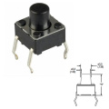 Pushbutton 6 X 6 Mm - Micro Push Switch, Button High: 3,5mm.